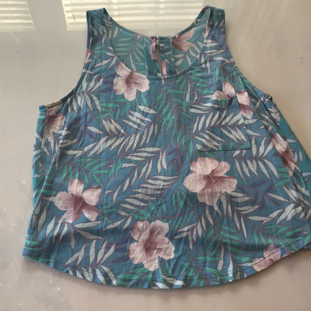 Cute Hawaiian Flower Tank Top